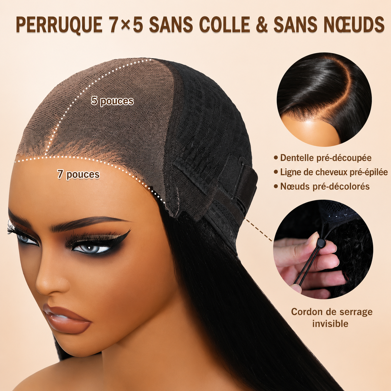 Empress HD Lace Wig Perruque luxueuse Brazilan Hair Lace Front 13x4