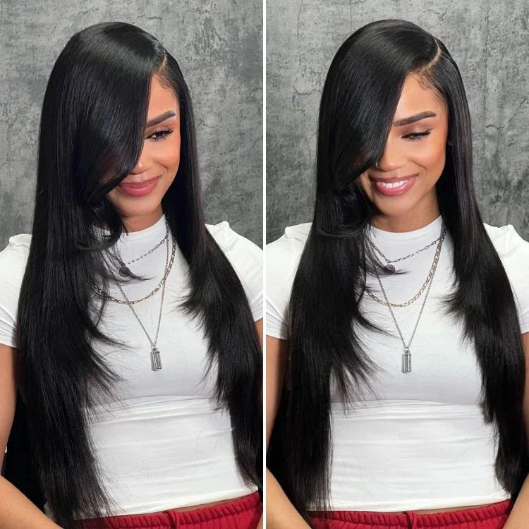 Sillage - Longue LisseNoir Naturel │Closure Swiss Lace 13x6 │Cheveux Vierges Japonais