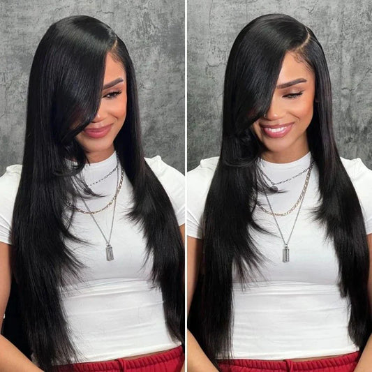 Sillage - Longue LisseNoir Naturel │Closure Swiss Lace 13x6 │Cheveux Vierges Japonais