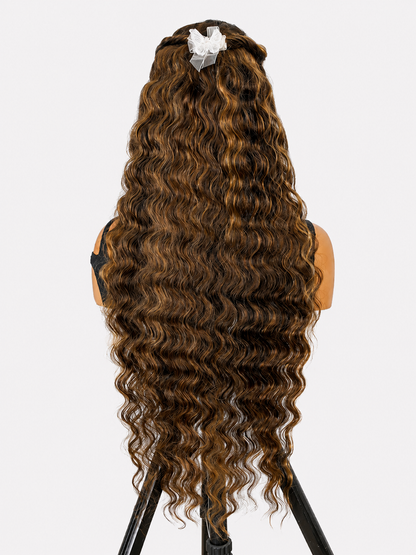 Pretty Woman - Caramel Highlights │ 13x6 HD Lace Frontal │ Virgin Indian Hair