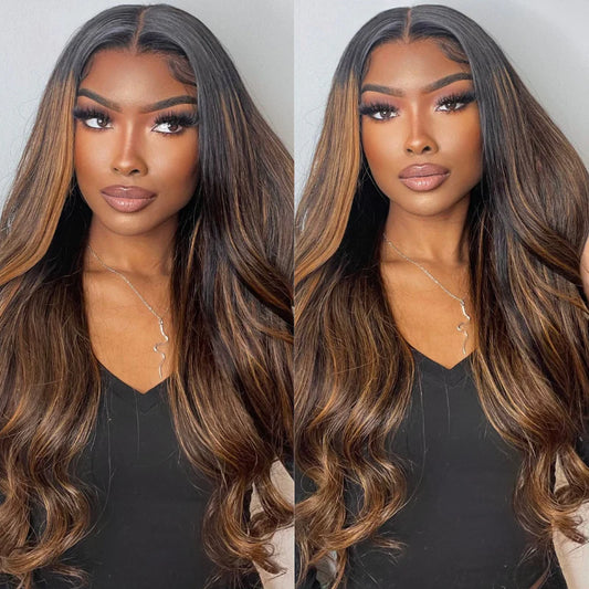La Parisienne -  Perruque Frontale 13x4 en dentelle HD transparente │Cheveux Indiens Vierges