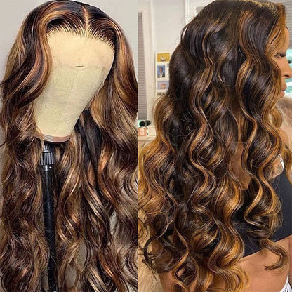 La Parisienne -  Perruque Frontale 13x4 en dentelle HD transparente │Cheveux Indiens Vierges