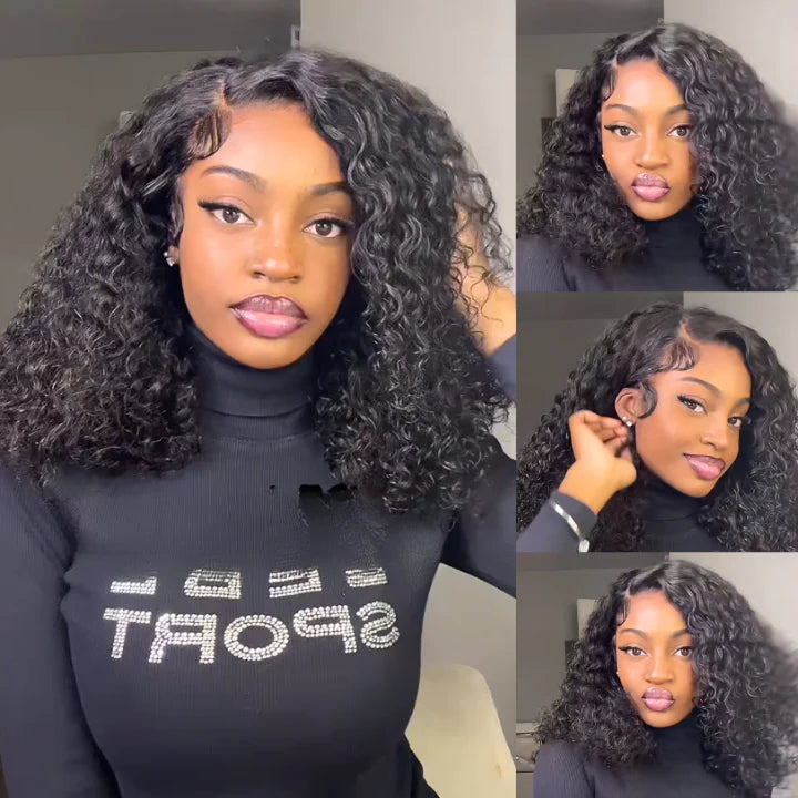 Tempête - Kinky Curly Noir Naturel Volumineuse │ Closure HD 7x5 │ Cheveux Japonais Vierges