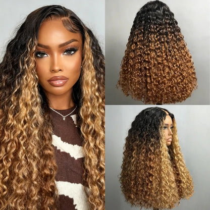 Savane - Longue Bouclée Deep Wave Ombré I Tulle U part │ Cheveux Vierges Brésiliens