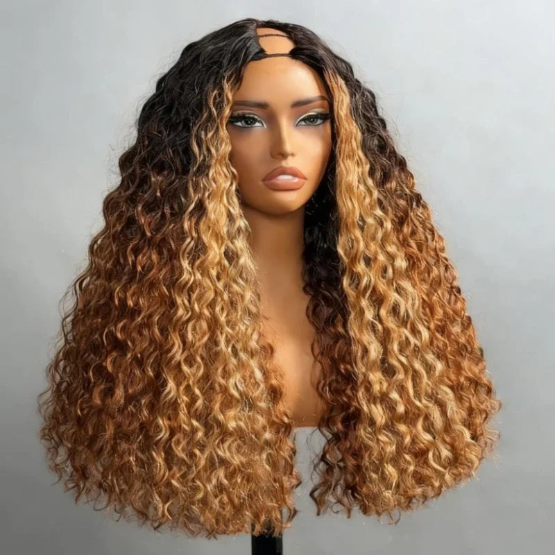 Savane - Longue Bouclée Deep Wave Ombré I Tulle U part │ Cheveux Vierges Brésiliens
