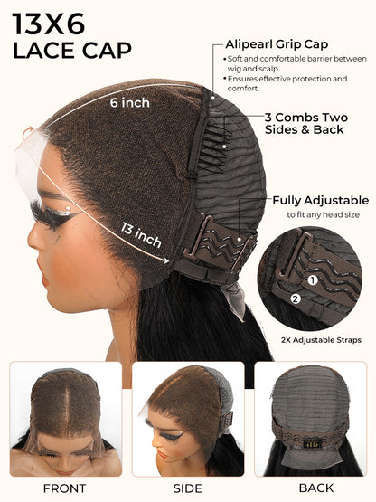 Perruque Spliting Max 13*6 HD Lace Front Loose Wave Single avec de petits nœuds