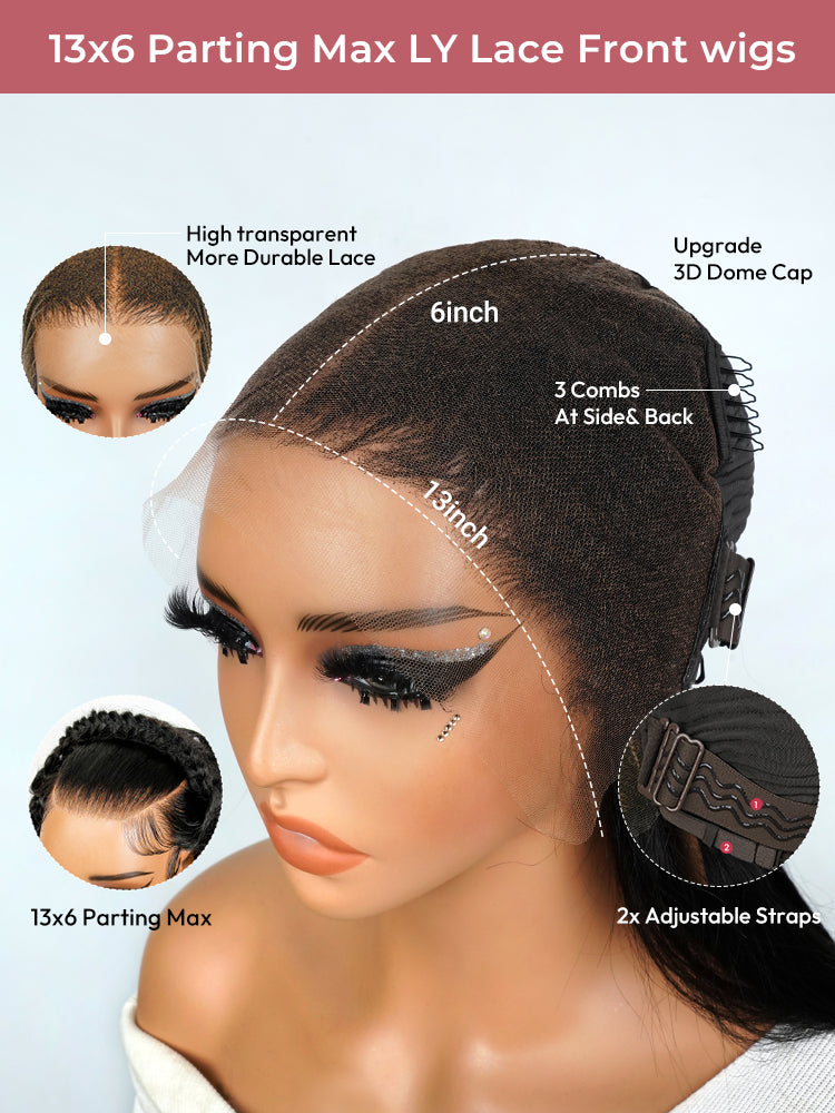 Hollywood - Body Wave Glamour │Lace Indétectable 13x6 HD - │ Cheveux Vierges Brésiliens