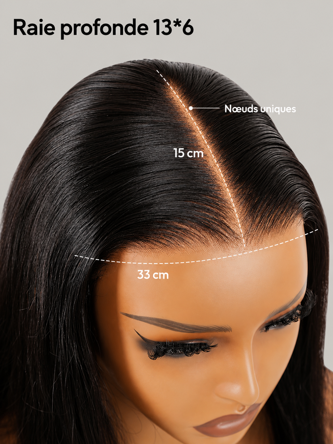 Kaelisse Glow │ Lace Frontal 13x6 │Densité 180% │Cheveux Vierges Brésiliens