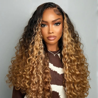 Savane - Longue Bouclée Deep Wave Ombré I Tulle U part │ Cheveux Vierges Brésiliens