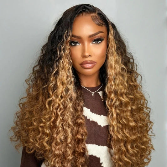 Savane - Longue Bouclée Deep Wave Ombré I Tulle U part │ Cheveux Vierges Brésiliens