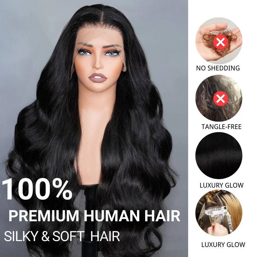 Truffe - Brun Glacé │Tulle Transparente 13x4 │Cheveux Vierges Japonais