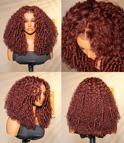 Cherry Cola Red │ Lace Front 13x4 HD │Cheveux Vierges Malaysiens
