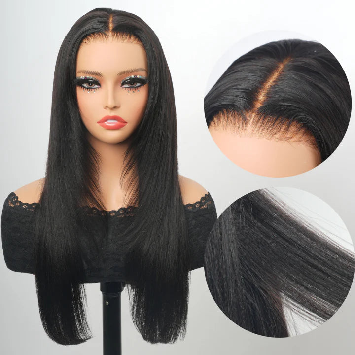 Sillage - Longue LisseNoir Naturel │Closure Swiss Lace 13x6 │Cheveux Vierges Japonais
