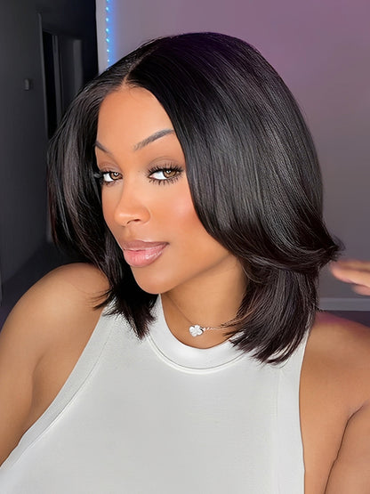 Mirage - Bob Court │Lace Frontale Swiss  5x7│ Cheveux Vierges Brésiliens