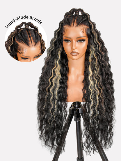 Mystique - Curly Tresses Tissés Main │HD Lace Frontal  13x6 │Cheveux Vierges Brésiliens