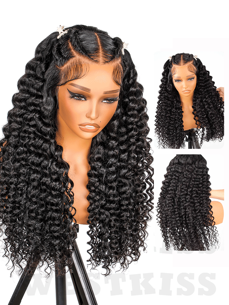 Liane - Perruque Bouclée Tresses I HD Lace Frontal 13x6 │ Cheveux Vierges Brésiliens