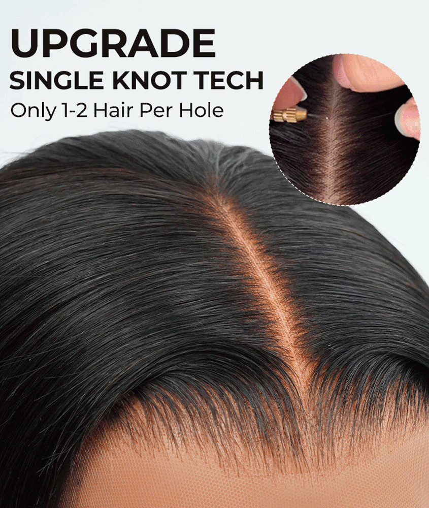 Vintage - Bob Court Lisse Pin-Up │Lace Indétectable 13x4 │ Cheveux Vierges Japonais
