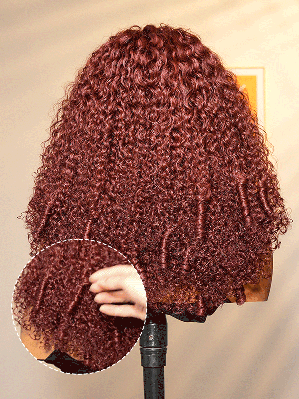 Cherry Cola Red │ Lace Front 13x4 HD │Cheveux Vierges Malaysiens