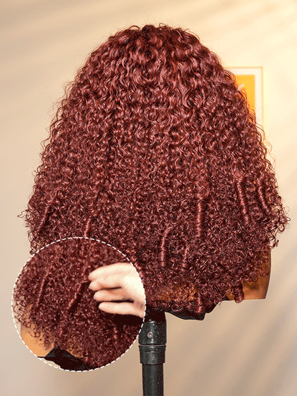 Cherry Cola Red │ Lace Front 13x4 HD │Cheveux Vierges Malaysiens