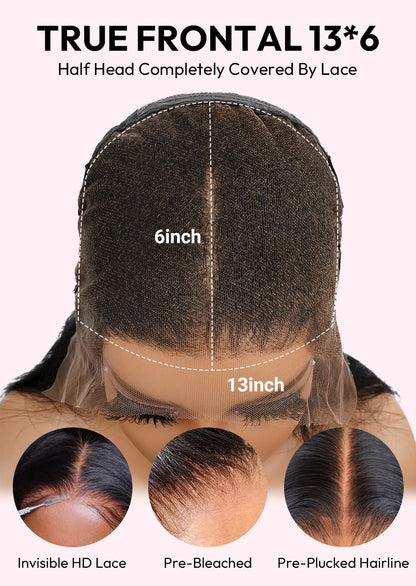 Couronne - Chignon Bouclé Volumineux │HD Lace Frontal 360° │ Cheveux Vierges Indiens