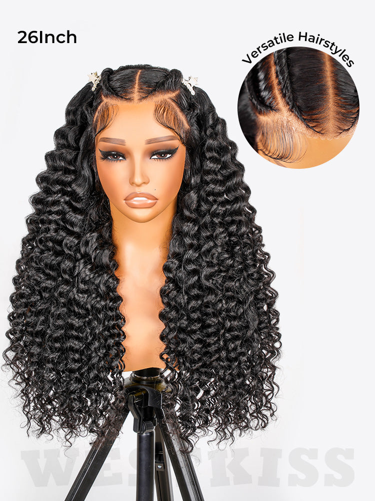 Liane - Perruque Bouclée Tresses I HD Lace Frontal 13x6 │ Cheveux Vierges Brésiliens