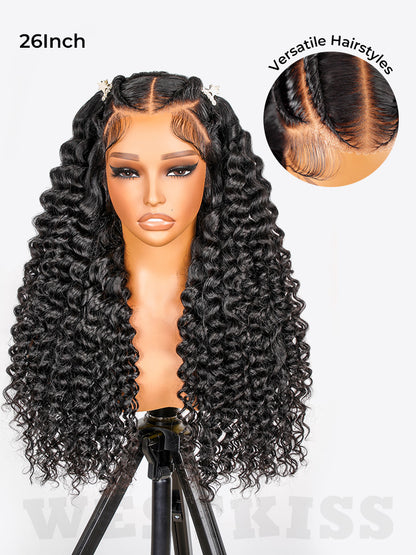 Liane - Perruque Bouclée Tresses I HD Lace Frontal 13x6 │ Cheveux Vierges Brésiliens