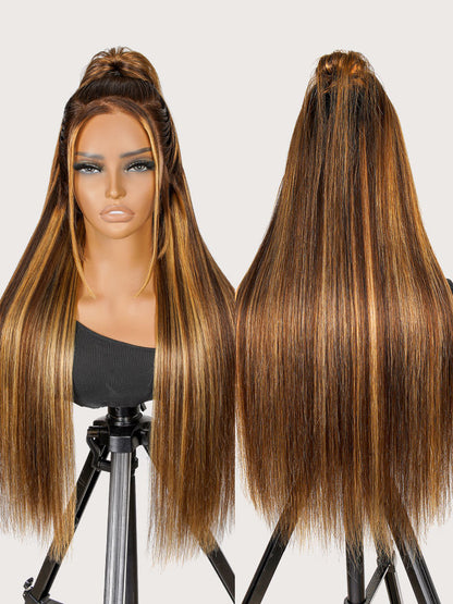 Sirène - Méché Blond Foré│ Lace Frontal Swiss 13x6 │ Cheveux Brésiliens Vierges