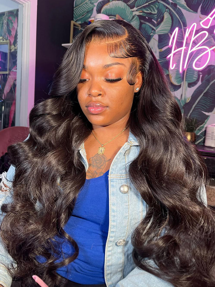 Hollywood - Body Wave Glamour │Lace Indétectable 13x6 HD - │ Cheveux Vierges Brésiliens