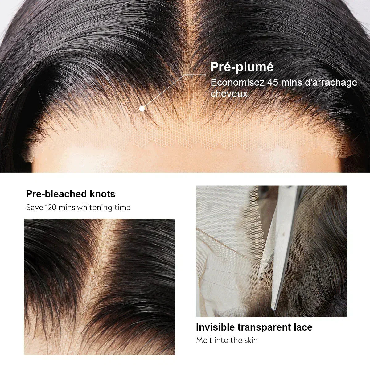 Anita - Body Wave │ Tulle Lace Front 13x4 │ Cheveux Vierges Brésiliens
