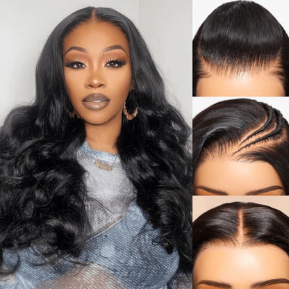 Vagabonde - Body Wave Noir Naturel │Swiss Lace 13x4 │ Cheveux Vierges Japonais