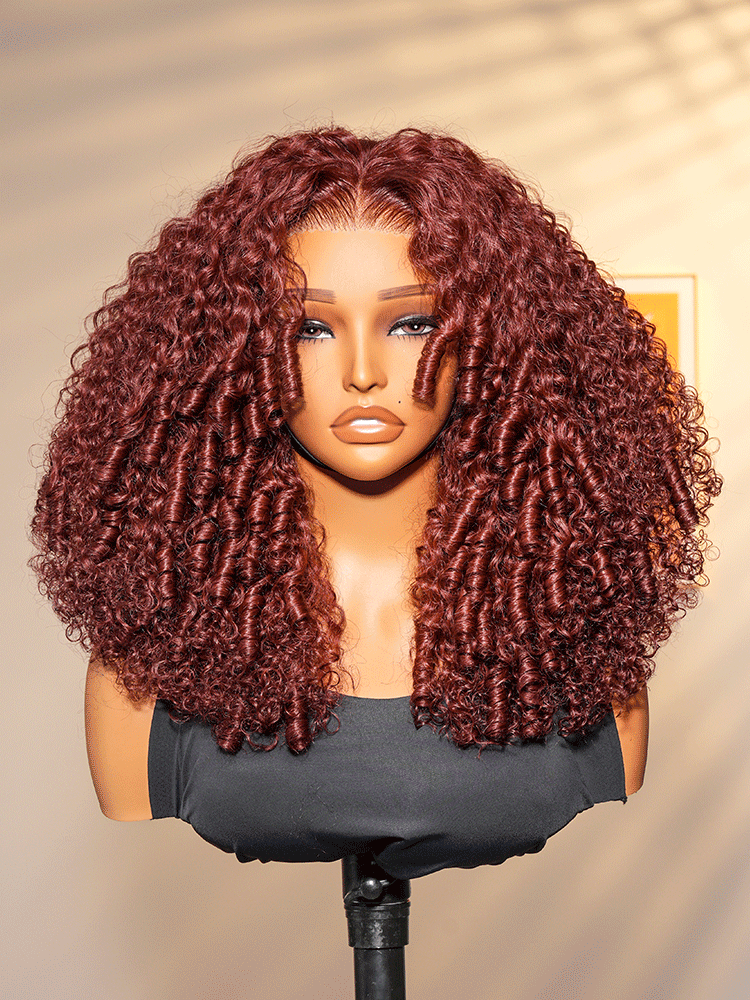 Cherry Cola Red │ Lace Front 13x4 HD │Cheveux Vierges Malaysiens