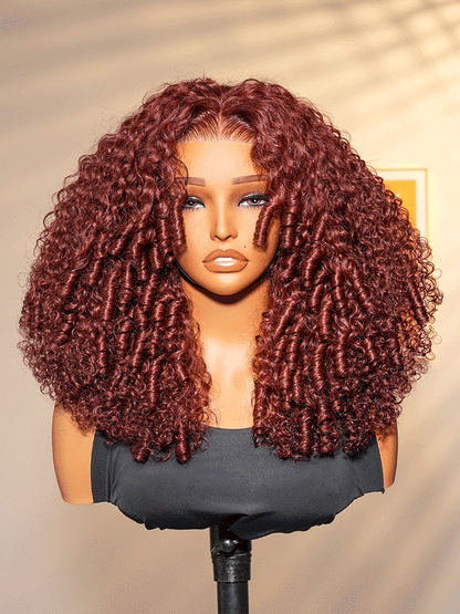 Cherry Cola Red │ Lace Front 13x4 HD │Cheveux Vierges Malaysiens