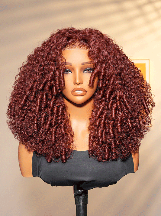 Cherry Cola Red │ Lace Front 13x4 HD │Cheveux Vierges Malaysiens