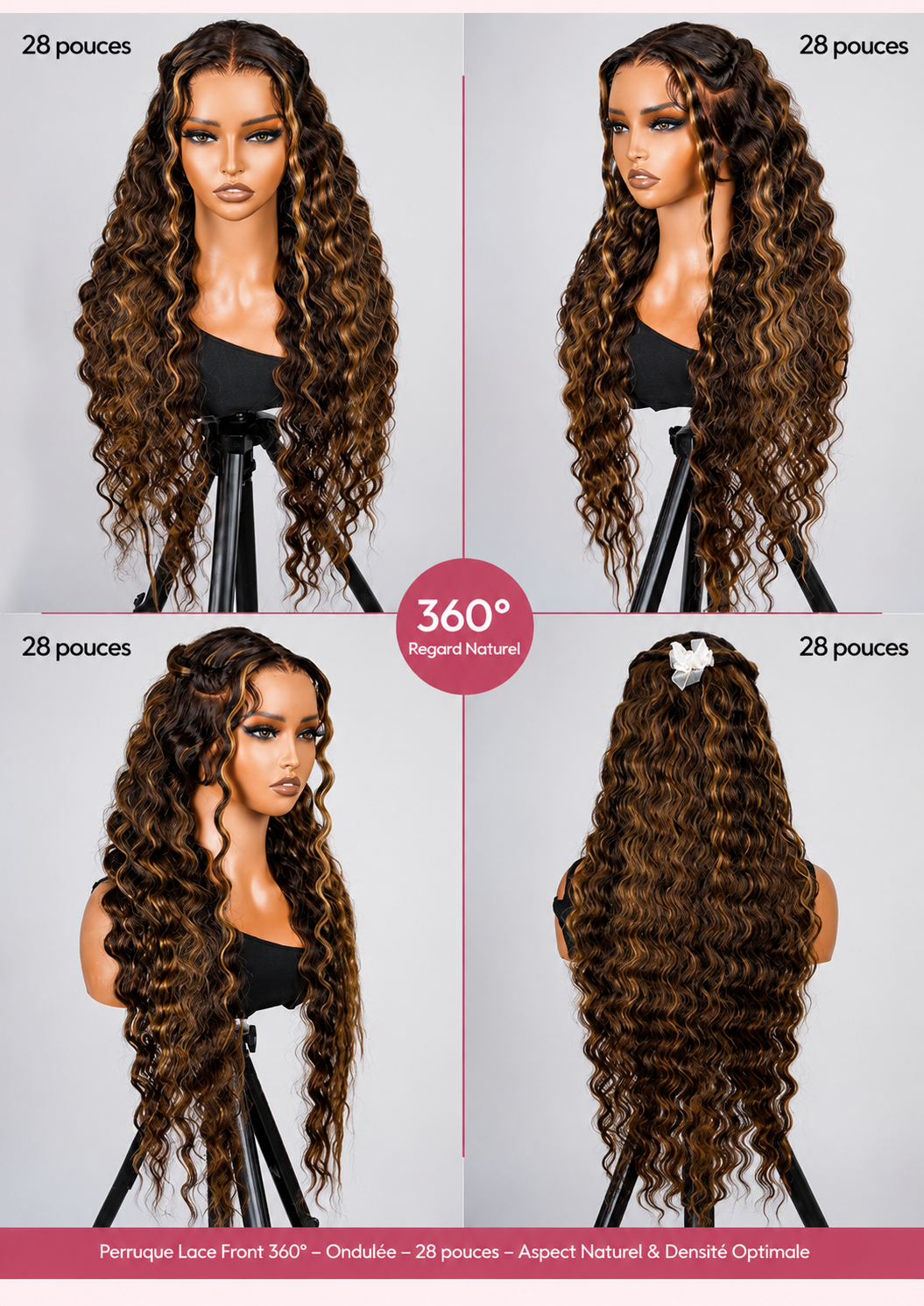Pretty Woman - Caramel Highlights │ 13x6 HD Lace Frontal │ Virgin Indian Hair
