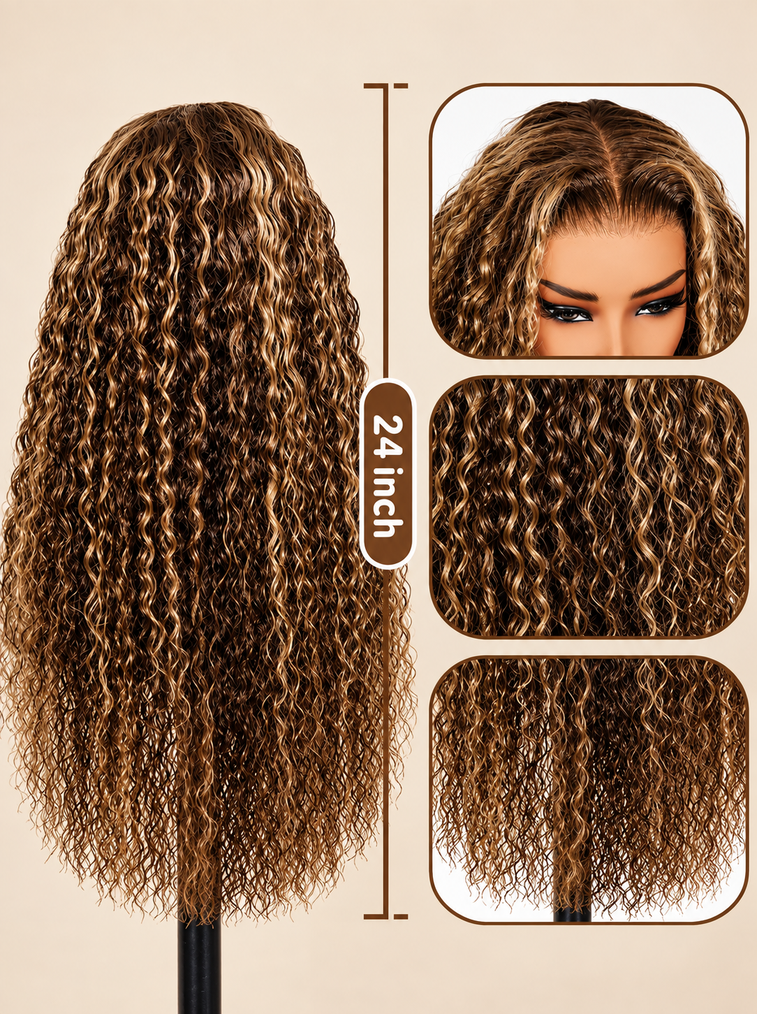 Celeste - Perruque Cheveux Humains Péruviens Sans Colle │ Lace Front 13x6 HD