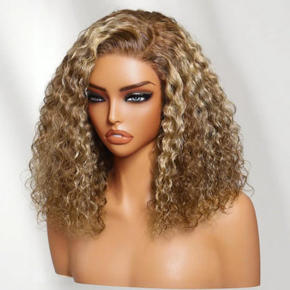 Dunes - Brun Caramel & Highlights │ Closure HD 13x6 │  Cheveux Brésilien Vierges