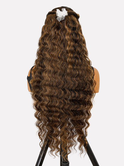 Pretty Woman - Caramel Highlights │ Lace Frontal HD 13x6 │ Cheveux Indiens Vierges
