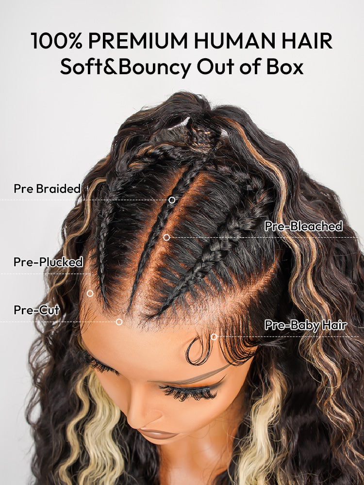 Mystique - Curly Tresses Tissés Main │HD Lace Frontal  13x6 │Cheveux Vierges Brésiliens