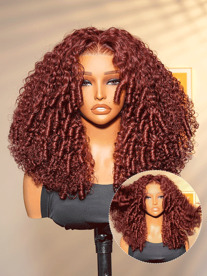 Cherry Cola Red │ Lace Front 13x4 HD │Cheveux Vierges Malaysiens