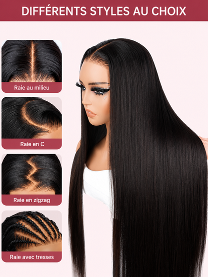 La séductrice Perruque auburn I Lace Frontal 13x6 Dentelle I Cheveux Brésiliens Vierges