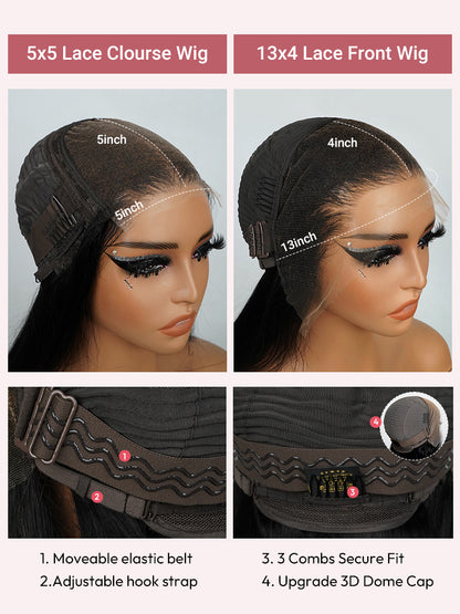 Lux Curl │Lace Frontal 13x4 HD Indétectable – Cheveux Vierges Malaysiens