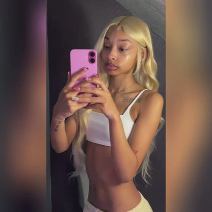 Snow Queen │Brazilian Hair Ondulations blondes 13x4 HD │Cheveux Malaisiens Vierges Pré-épilée