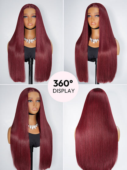 Spiced Cherry  │Full Lace 5x7 │Cheveux Vierges Japonais