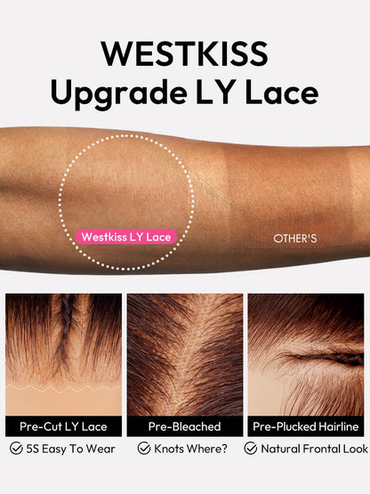 Pretty Woman - Caramel Highlights │ Lace Frontal HD 13x6 │ Cheveux Indiens Vierges