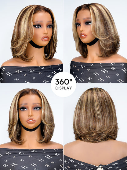 Skyline - Lace Invisible Prédécoupée │ Frontale Pre Cut 13x4 │ Cheveux Indiens Vierges