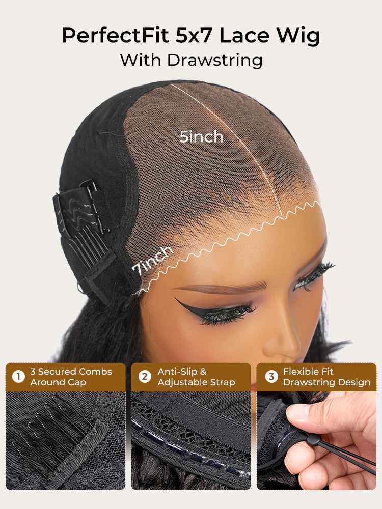 Perruques de cheveux humains brun foncé Alipearl Skin Melt HD Front