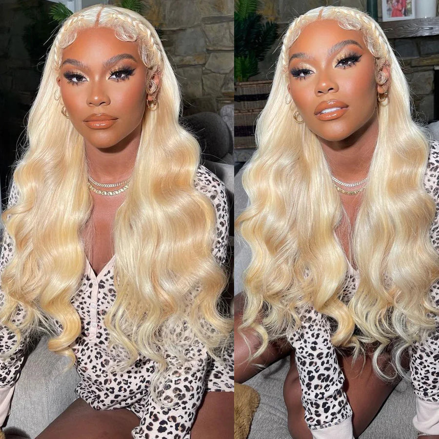 Snow Queen │Brazilian Hair Ondulations blondes 13x4 HD │Cheveux Malaisiens Vierges Pré-épilée