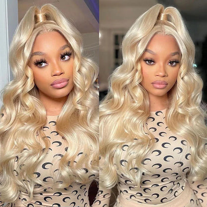 Snow Queen │Brazilian Hair Ondulations blondes 13x4 HD │Cheveux Malaisiens Vierges Pré-épilée