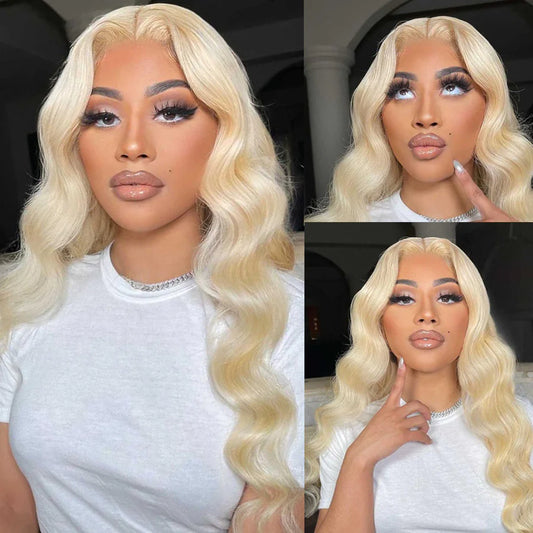Snow Queen │Brazilian Hair Ondulations blondes 13x4 HD │Cheveux Malaisiens Vierges Pré-épilée