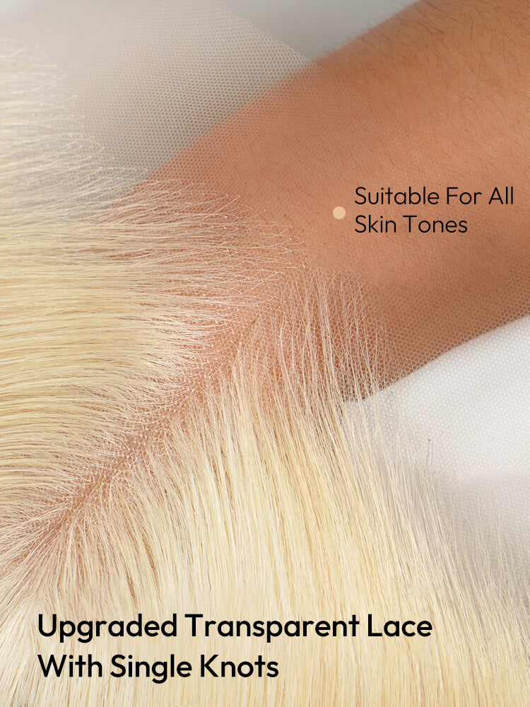 Starlett - Effilée Blond Platine │ Lace Premium 13x6 │ Cheveux Vierges Brésiliens